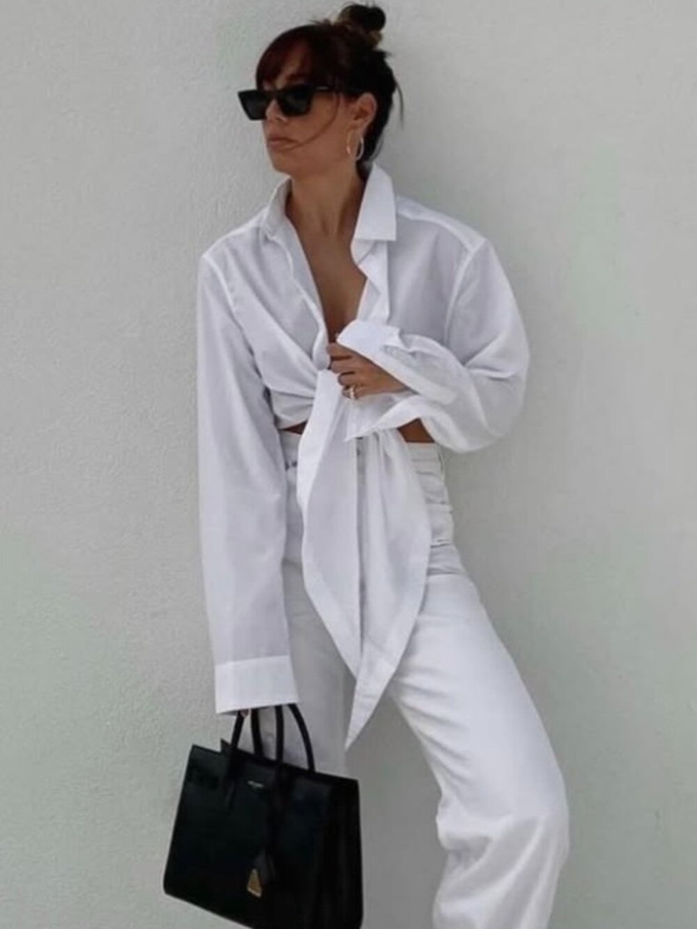 Because Of Alice — Cotton Wrap Shirt (NWOT)